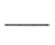 Lanberg Patchpanel 24p 19" 0,5U FTP 6 półka (czarna) - 457367 - zdjęcie 2